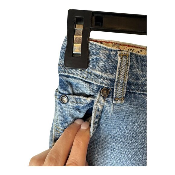 Levi's Shorts Boys 3T Blue Denim Cargo‎ Carpenter Jean Shorts Outdoor Gorpcore - Picture 4 of 12